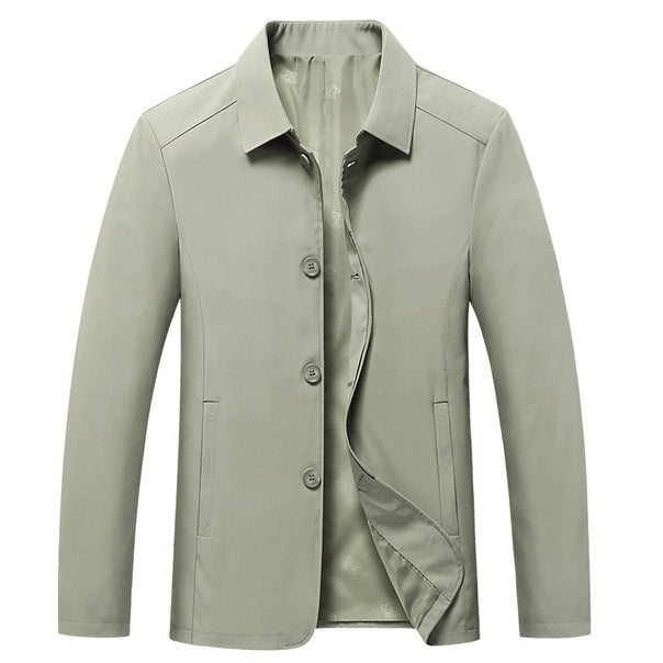 Men's elegant lightweight city jacket in blouson style with shirt collar and padded lining Mune Fashion