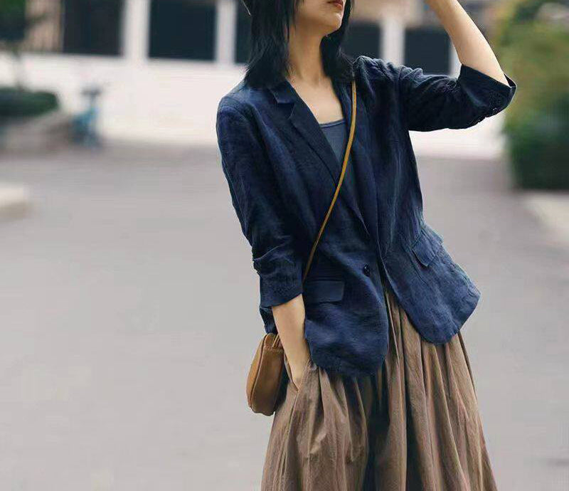 Ladies Elegant, Modern Blazer with Casual Cut Mune Fashion
