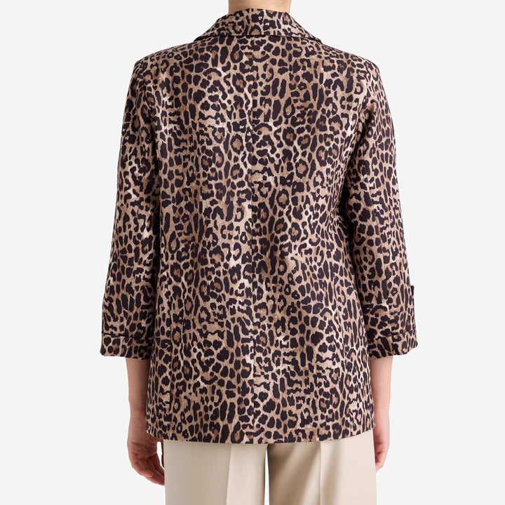 Women's Stylish Leopard Print Blazer