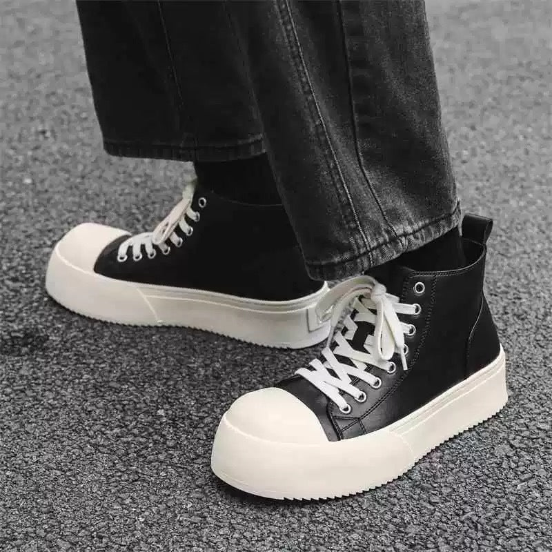 Women's High Top Sneakers with Fashionable Design and Comfortable Sole Mune Fashion