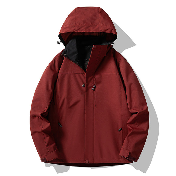 Men's minimalist technical hooded softshell jacket with matte finish and concealed zippers Mune Fashion