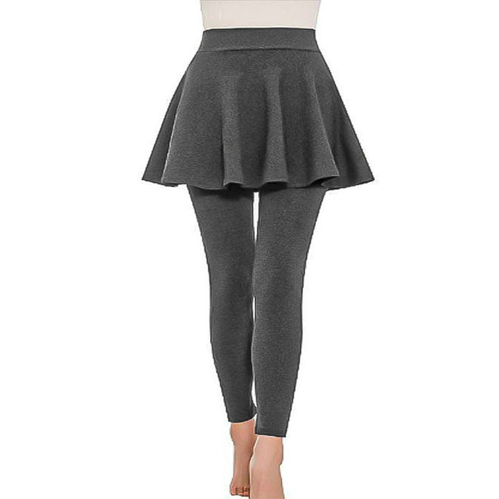 Women's high-waist leggings with integrated flared skirt and figure-flattering silhouette Mune Fashion