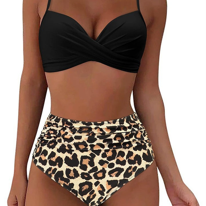 Women's High-Waisted Bikini Set with Wrap Design Mune Fashion