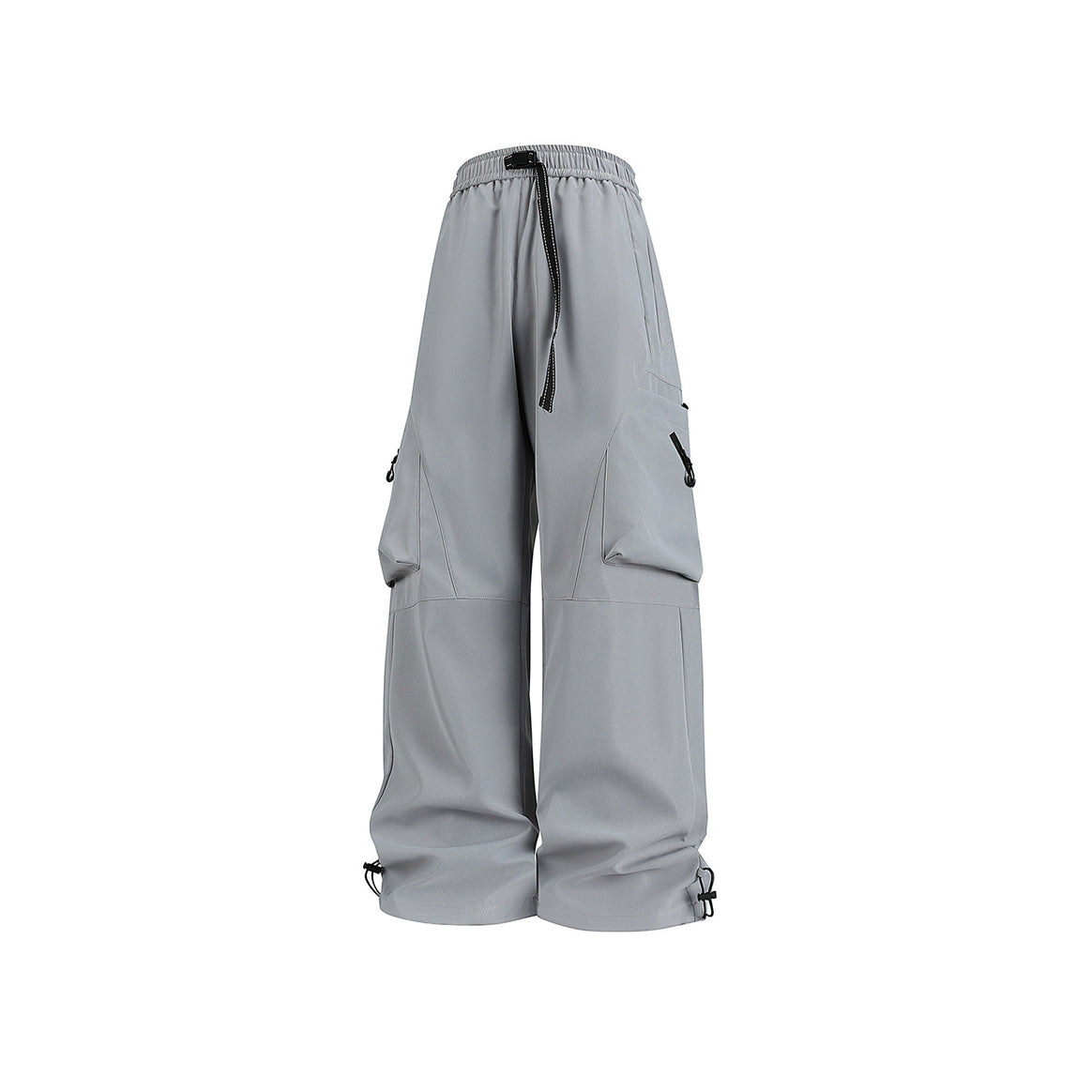 Herren Baggy-Cargo-Hose im Tech-Utility-Stil mit großvolumigen Klapptaschen, elastischem Bund und verstellbarem Kordelsaum Mune Fashion