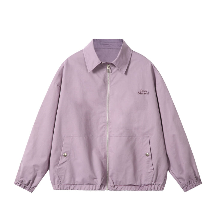 Unisex Lightweight Windbreaker with Shirt Collar, Zipper and Patch Pockets Mune Fashion