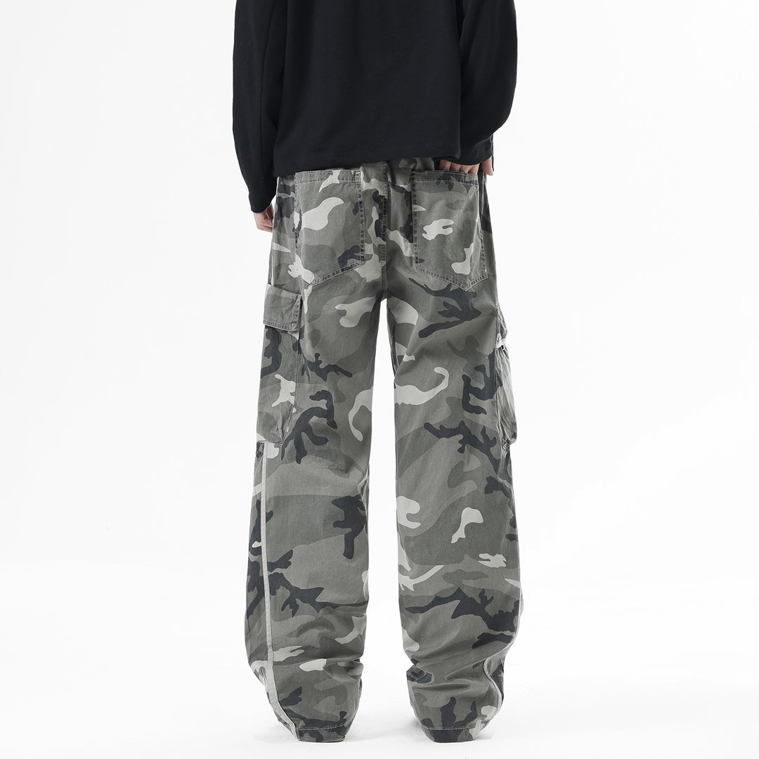 Herren Cargohose mit elastischem Bund, Tunnelzug und Mehrfach‑Taschen Mune Fashion