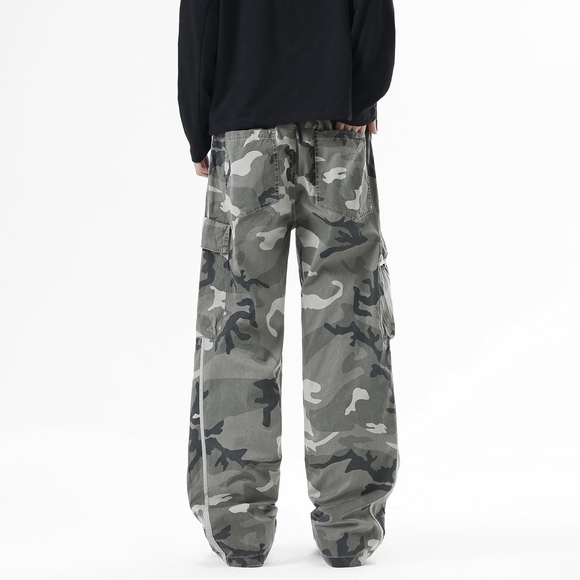 Herren Cargohose mit elastischem Bund, Tunnelzug und Mehrfach‑Taschen Mune Fashion