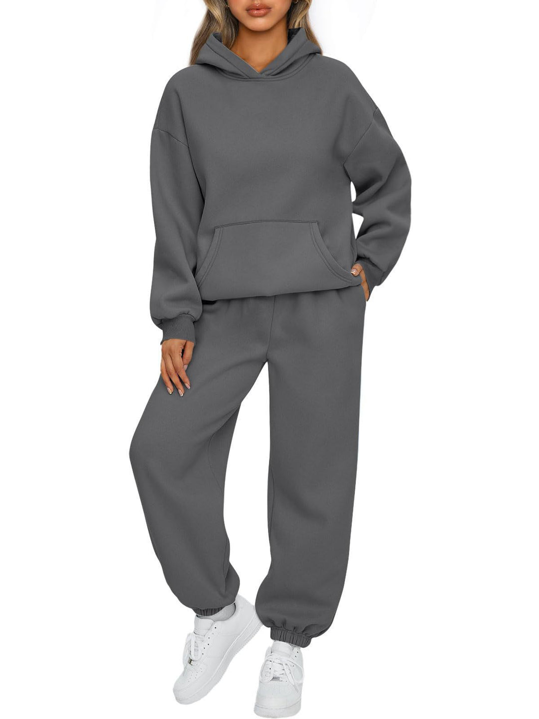 Women's cozy oversized hoodie and jogging pants set made of soft cotton blend Mune Fashion