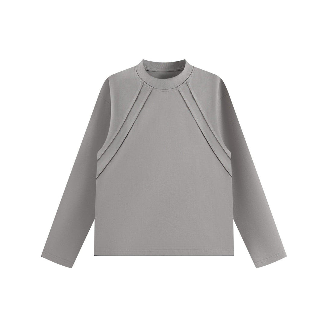 Unisex Oversize sweatshirt with decorative layered yoke and round neck Mune Fashion