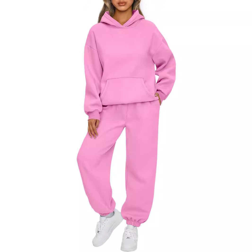 Ladies nan oversized hoodie and jogger set made of soft cotton blend Mune Fashion