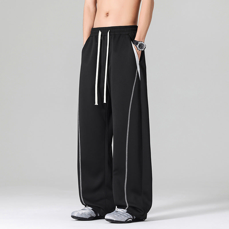 Men's Casual Leisure Pants with High Legs