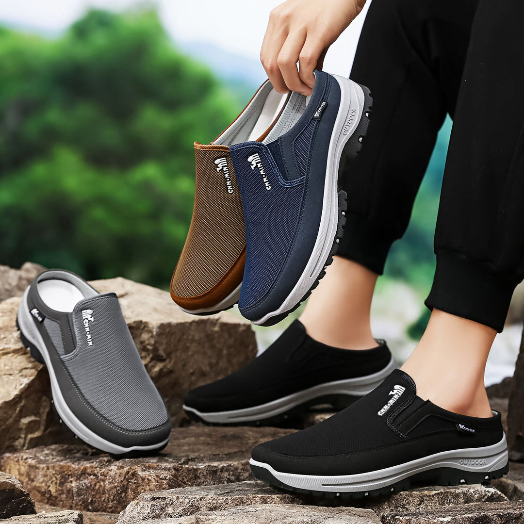 Men's breathable outdoor clog slipper with memory footbed Mune Fashion