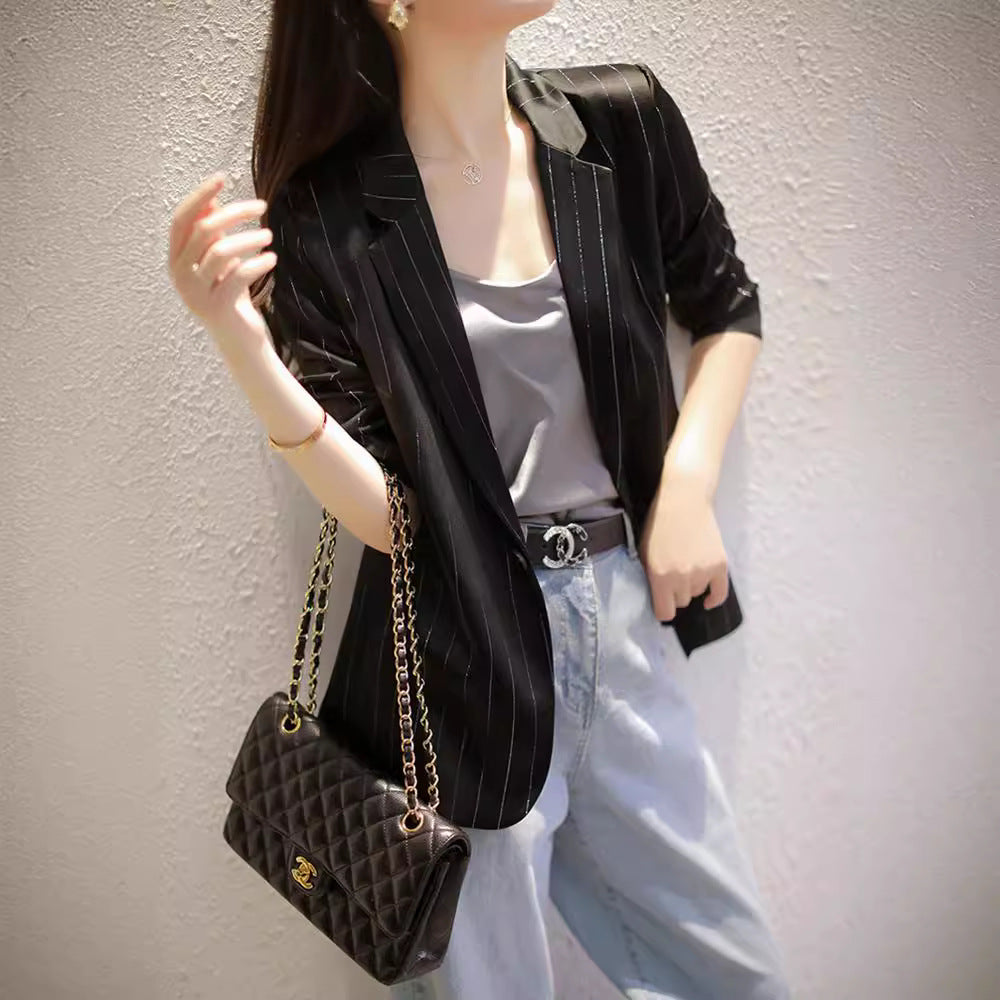 Women Elegant and Versatile Blazer Jacket Drune