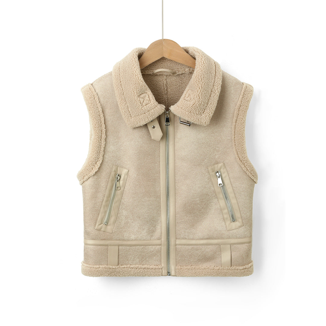 Ladies Stylish and Cozy Fleece Vest Mune Fashion