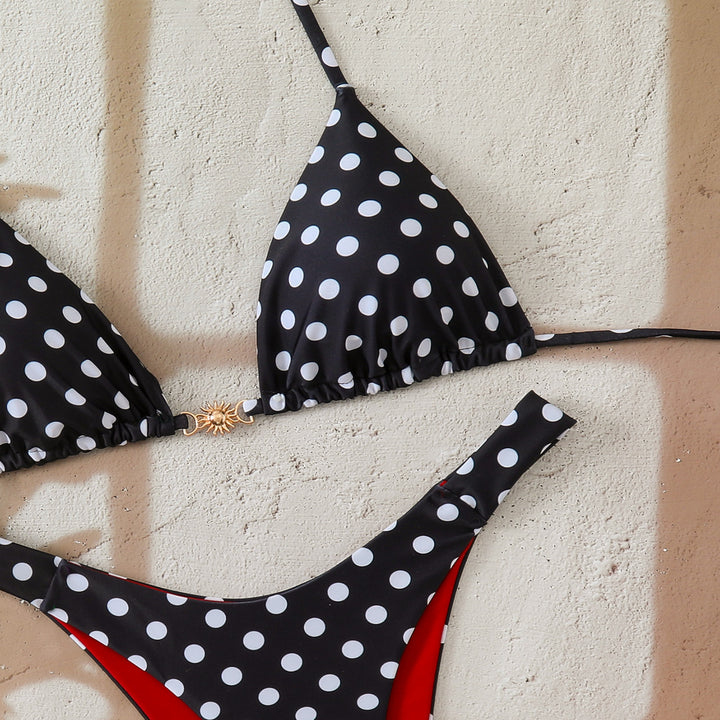 Ladies Designer Bikini with Leopard Print and Elaborate Details Mune Fashion
