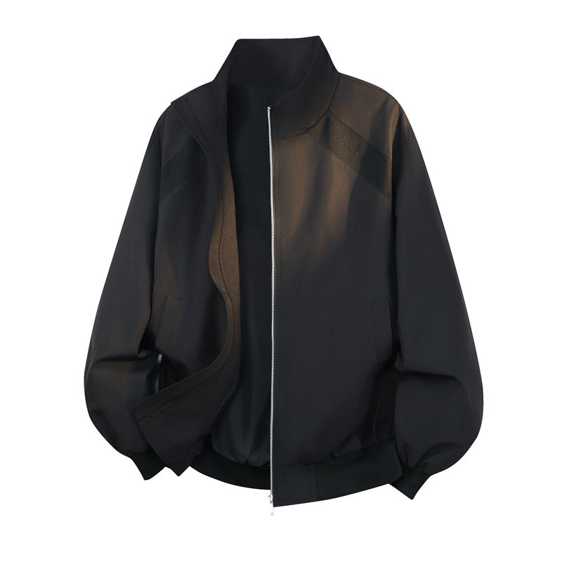 Women's blouson jacket in oversized cut with balloon sleeves, stand-up collar & elastic waistband Mune Fashion
