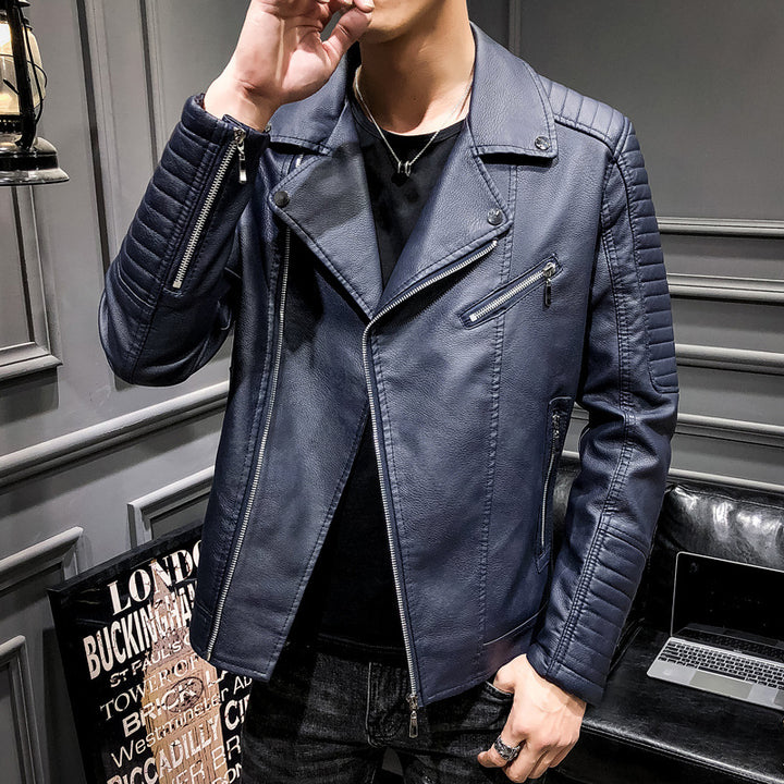 Men's Fashion Biker Jacket made of high-quality Faux Leather Mune Fashion