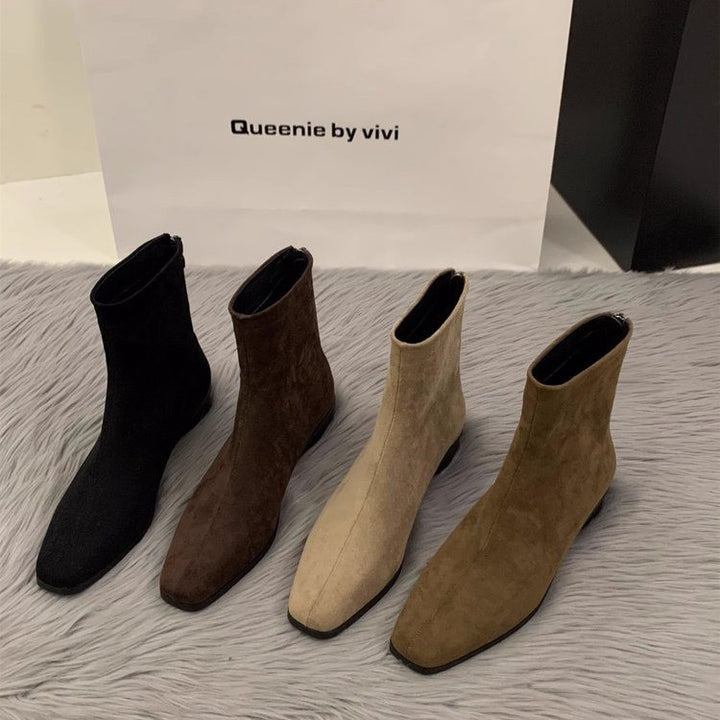 Women Elegant Ankle Boots Mune Fashion