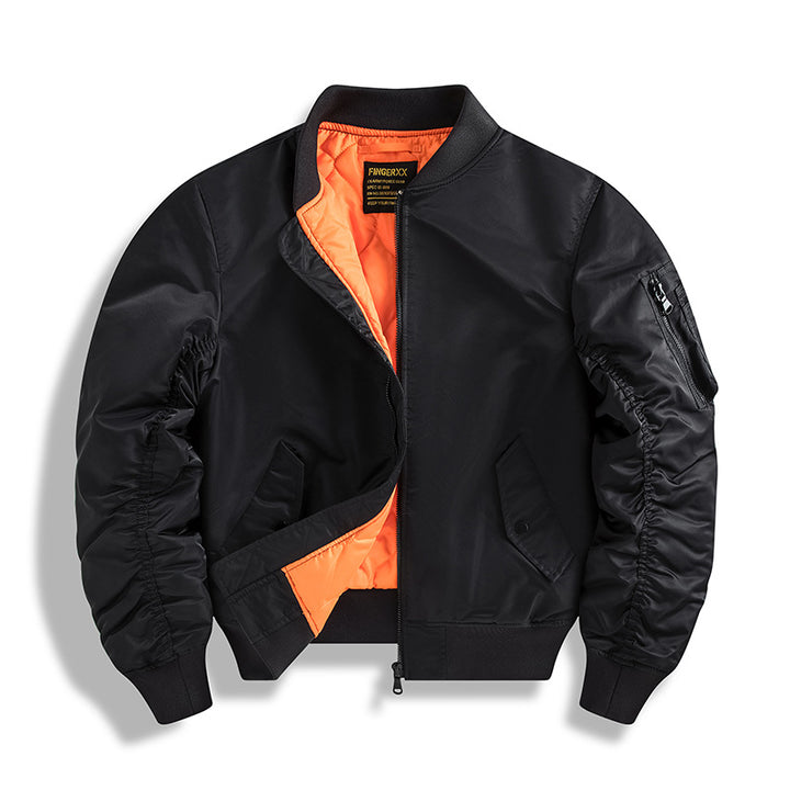 Herren Bomberjacke im MA-1 Stil mit kontrastreichem Steppfutter Mune Fashion