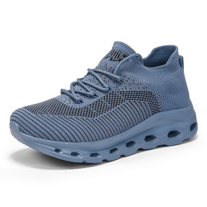 Unisex Breathable Knit Sneakers with Sock-Like Shaft and Cushioned Air Sole Mune Fashion