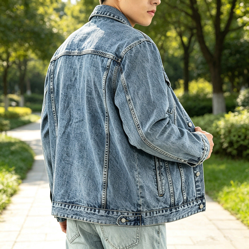 Men's Classic Denim Jacket with Modern Accents Mune Fashion