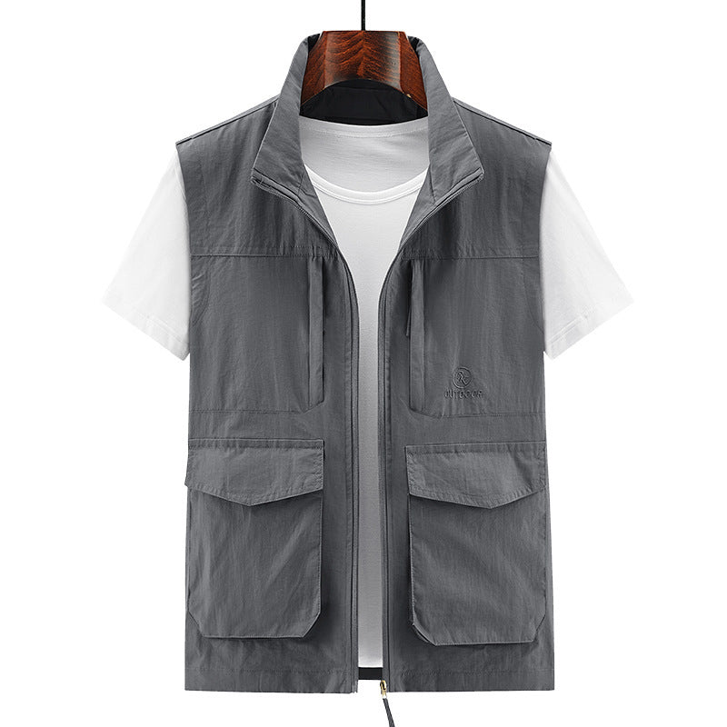 Men's Multifunctional Outdoor Vest with Practical Pockets Mune Fashion