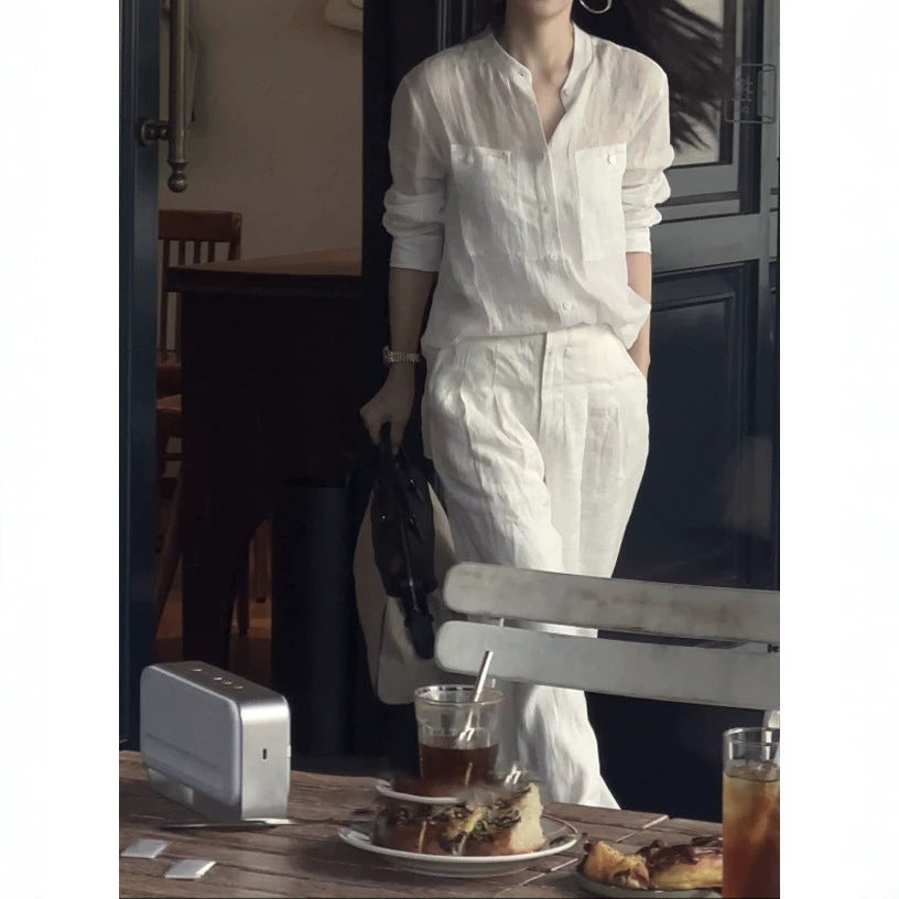 Women Airy Wide Linen Pants Mune Fashion