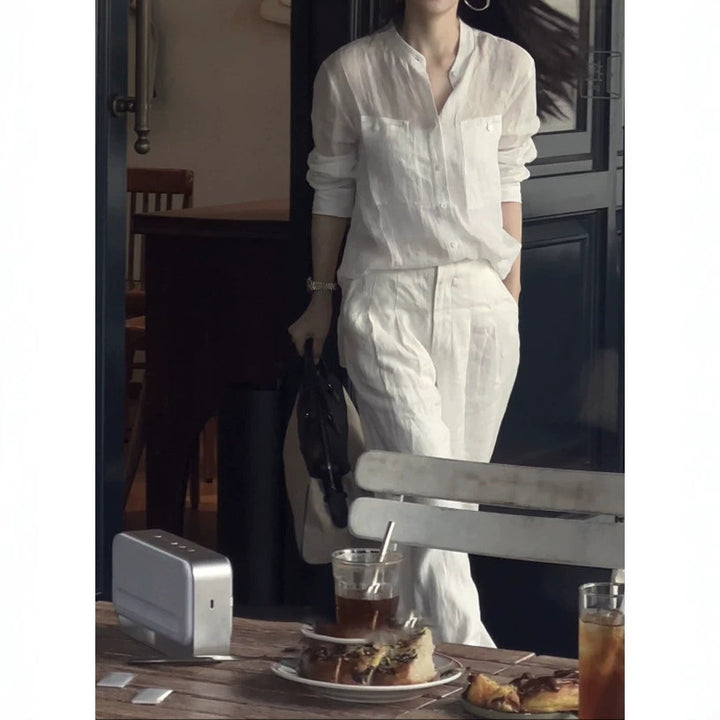 Women Airy Wide Linen Pants Mune Fashion