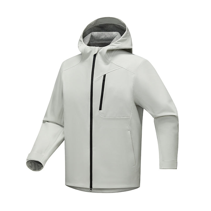 Men's Technical Softshell Rain Jacket with Waterproof Membrane, Welded Seams & Hood Mune Fashion