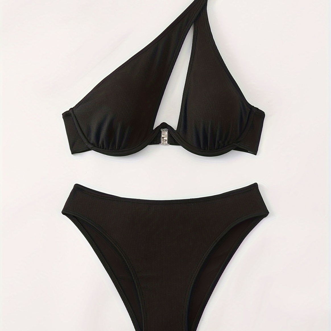 Women's bikini set with asymmetrical strap design and supportive push-up top Mune Fashion