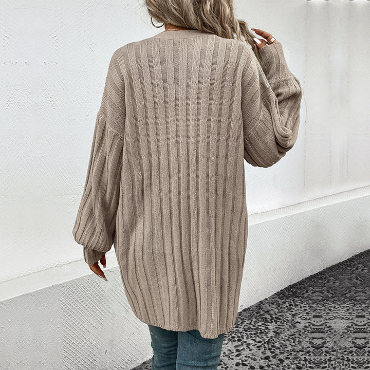 Women's Casual Knit Coat with Pockets Mune Fashion