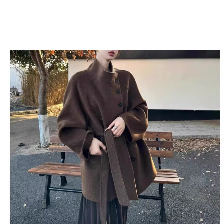 Women Fashionable Oversized Wool Jacket Mune Fashion