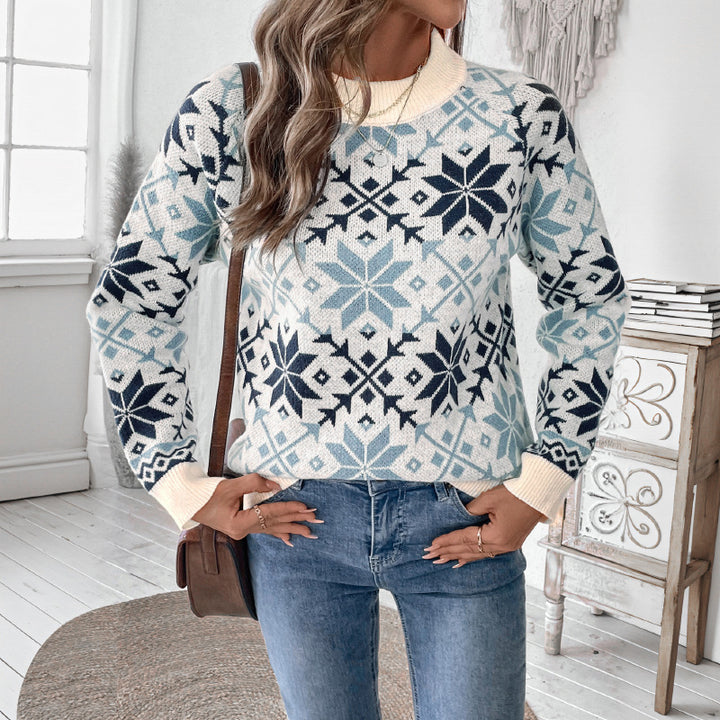 Women's Patterned Sweater Mune Fashion