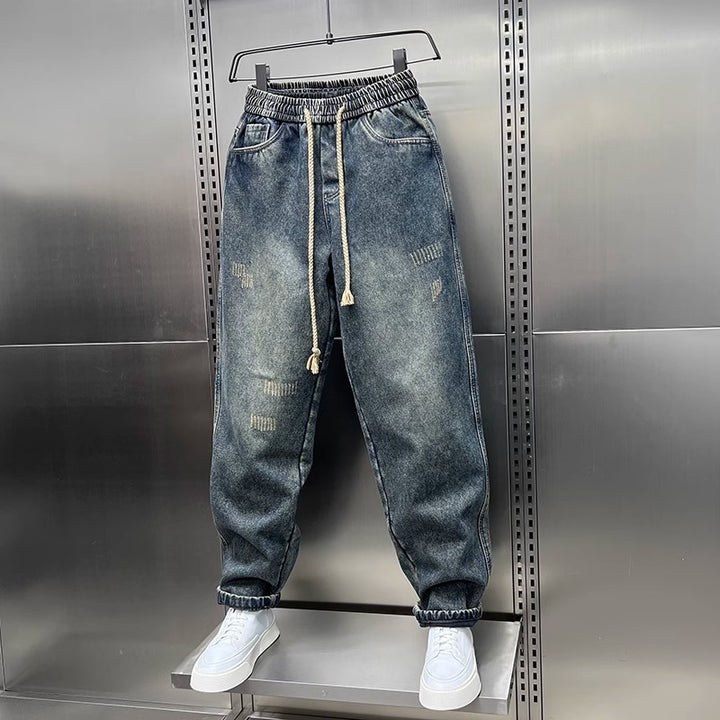 Men's Comfortable and Loose Denim Pants Mune Fashion