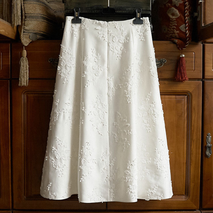 Ladies Elegant Maxi Skirt with Floral Pattern Mune Fashion