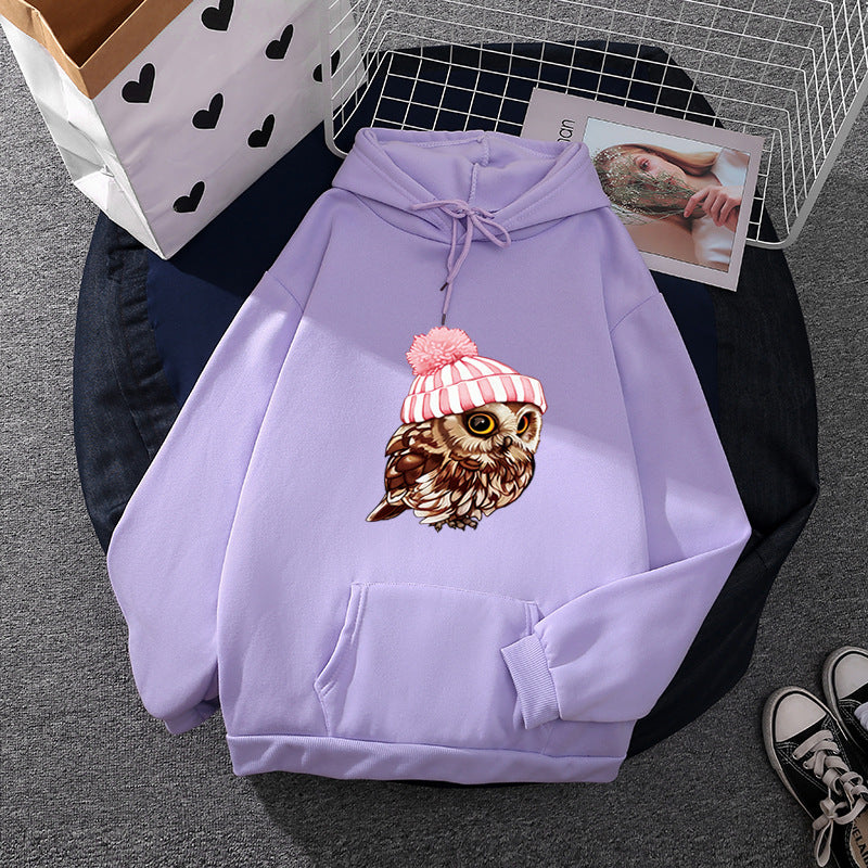 Women's casual oversized hoodie with heart and paw print, drawstring and ribbed cuffs Mune Fashion