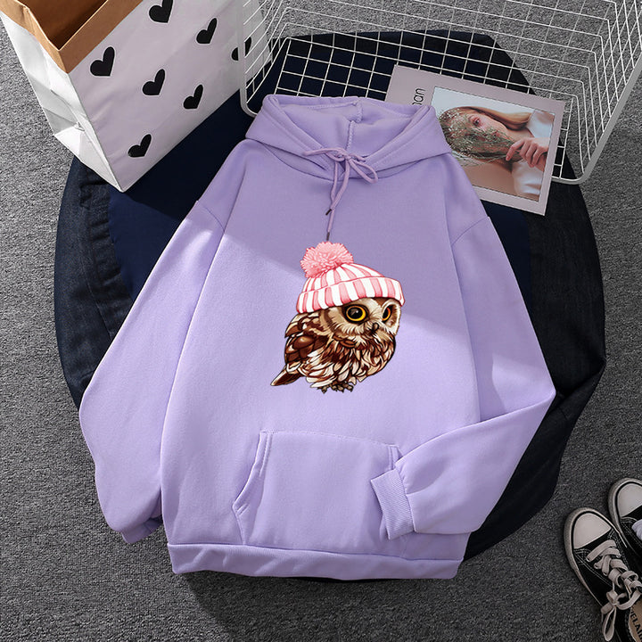 Women's casual oversized hoodie with heart and paw print, drawstring and ribbed cuffs Mune Fashion