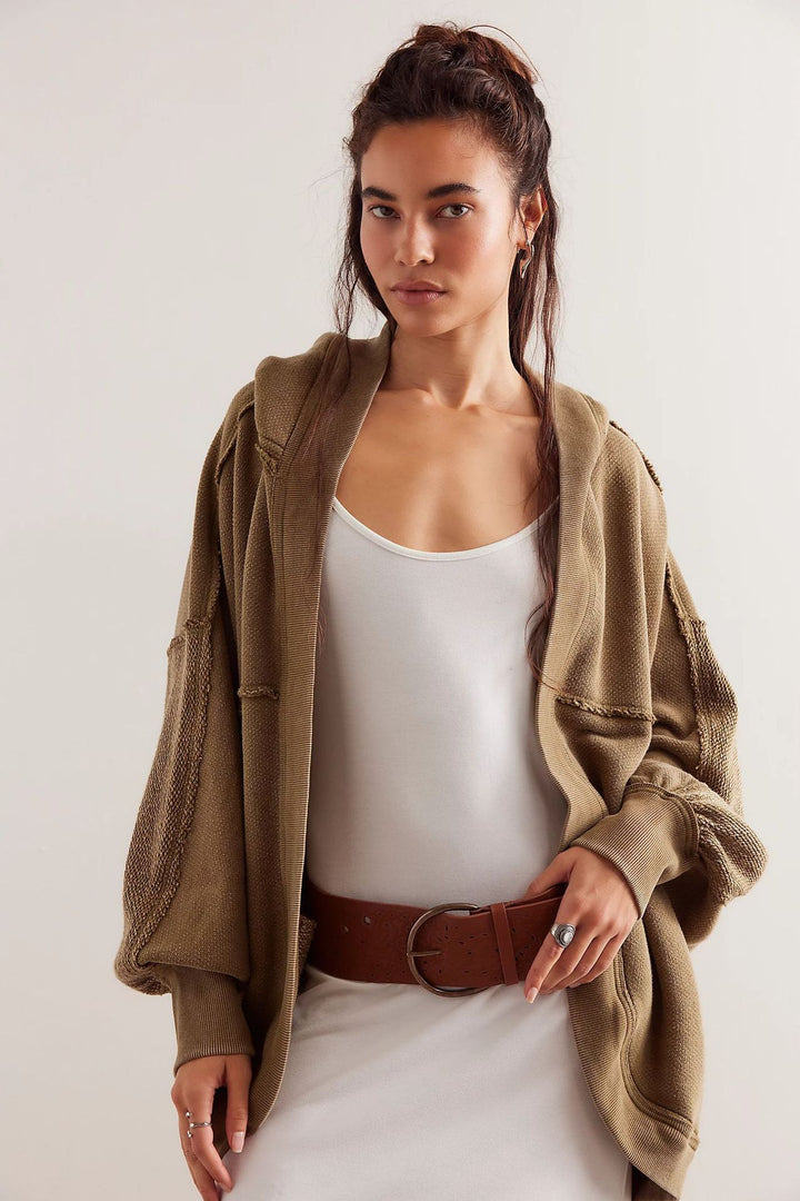 Women's Casual Oversized Sweat Jacket