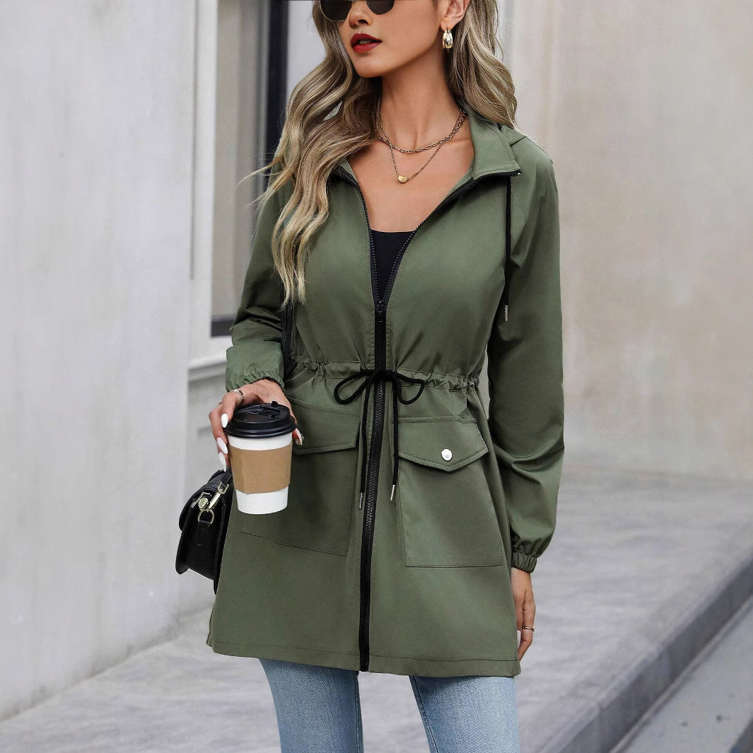 Ladies elegant windbreaker