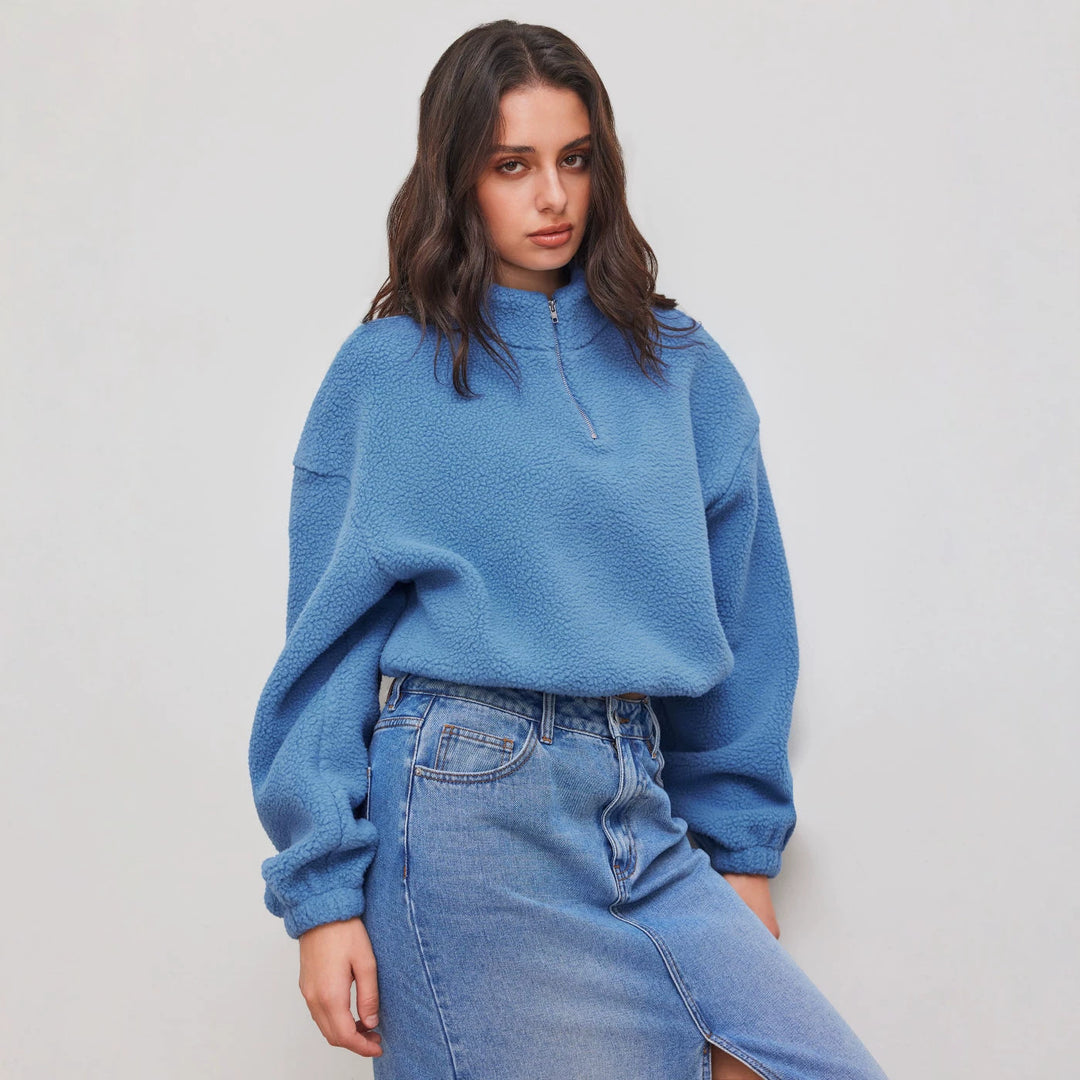 Women Soft and Casual Sweatshirt Mune Fashion