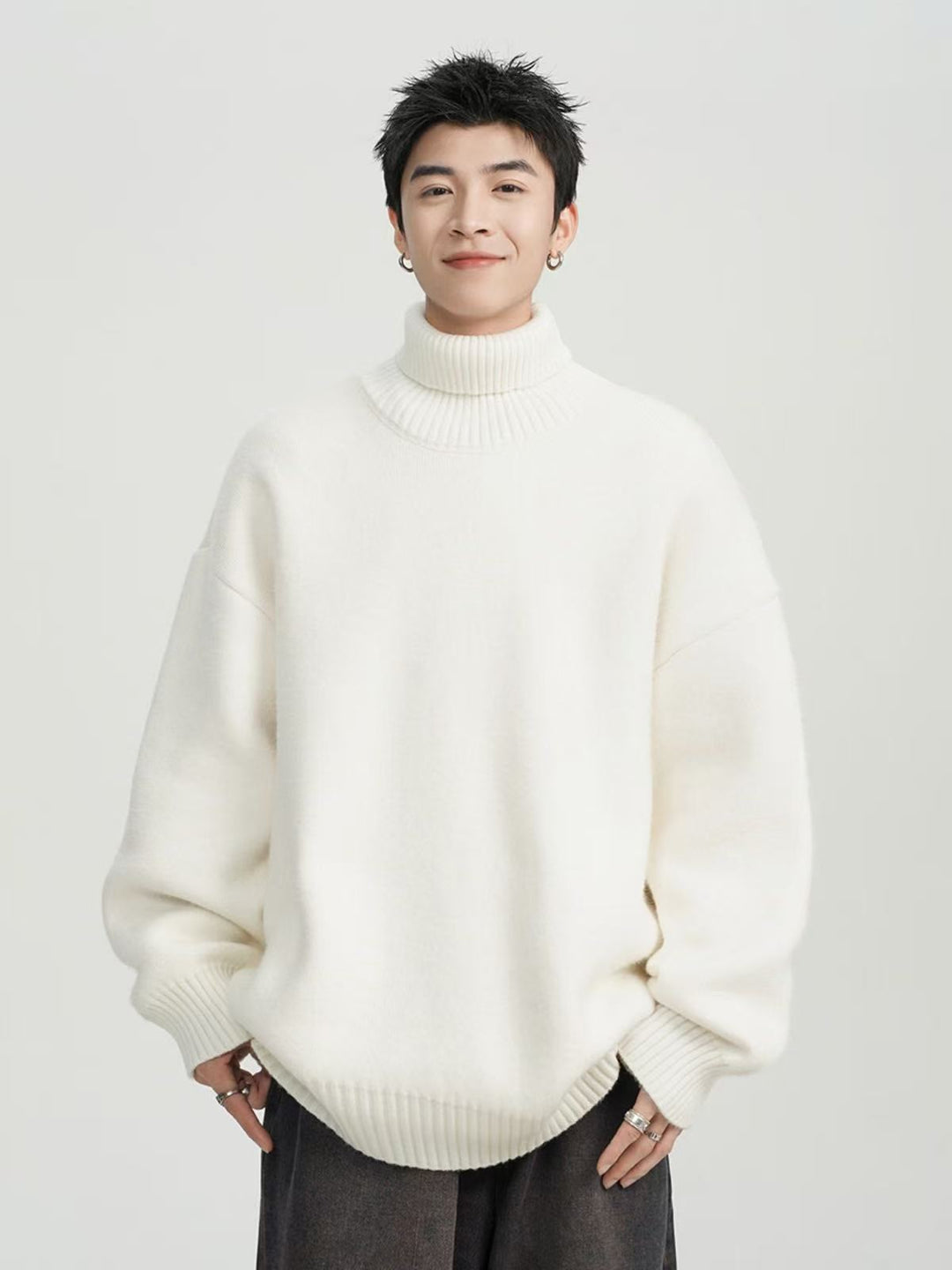 Unisex Oversized Turtleneck Sweater Mune Fashion