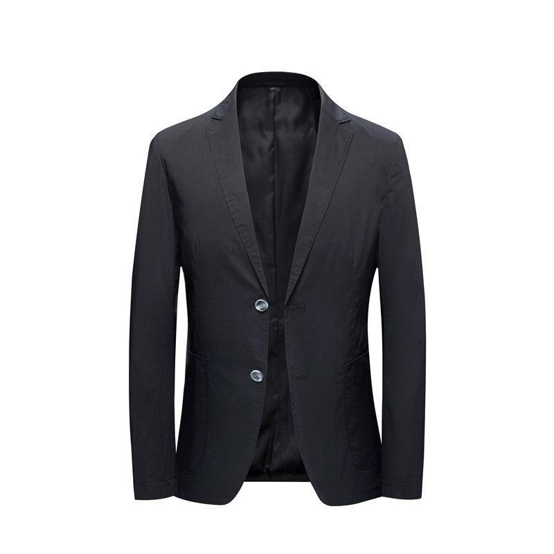 Men's Ultralight Travel Blazer with Stretch, Unlined Construction and Two-Button Closure Mune Fashion