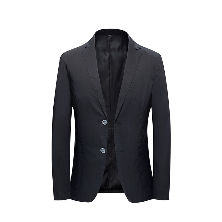 Men's Ultralight Travel Blazer with Stretch, Unlined Construction and Two-Button Closure Mune Fashion