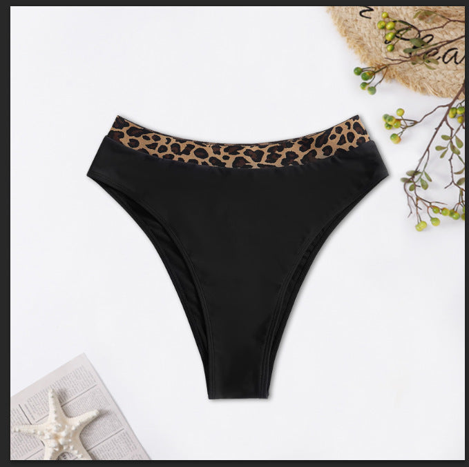 Women's High-Waisted Bikini Bottom with Animal Print Mune Fashion
