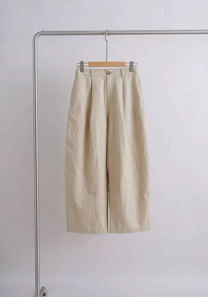 Women's comfortable and casual wide-cut fabric pants Mune Fashion