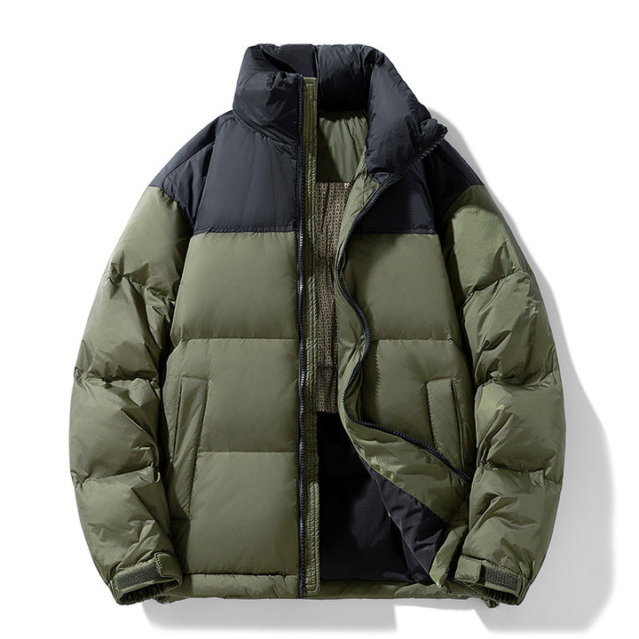 Men's padded jacket with high stand-up collar and thermal lining Mune Fashion