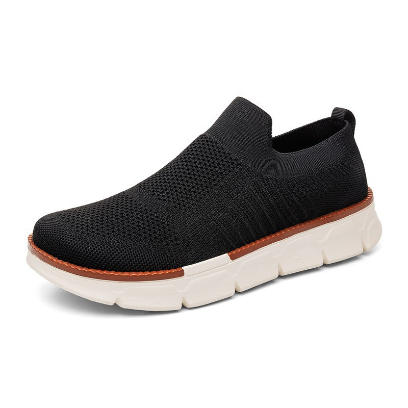Men's Lightweight Knit Slip-On Sneaker with Memory Foam Comfort and Flexible Profile Sole Mune Fashion