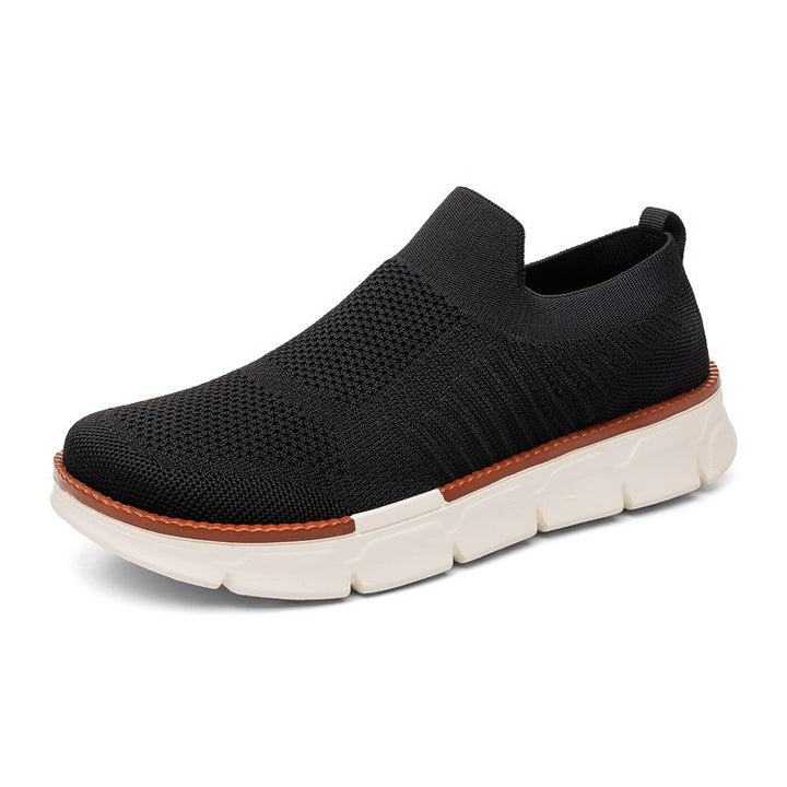 Men's Lightweight Knit Slip-On Sneaker with Memory Foam Comfort and Flexible Profile Sole Mune Fashion