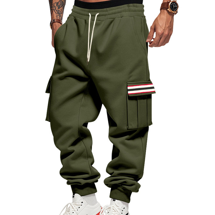 Men's Cargo Jogging Pants with Multiple Pockets and Drawstring Mune Fashion