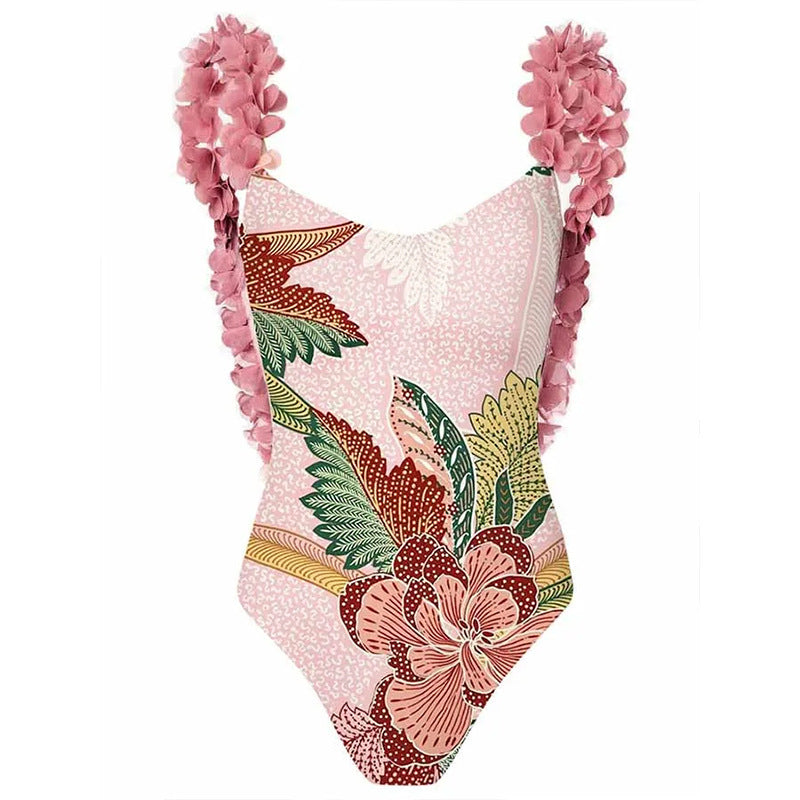 Women’s swimsuit with ruffle details and matching wrap skirt Mune Fashion